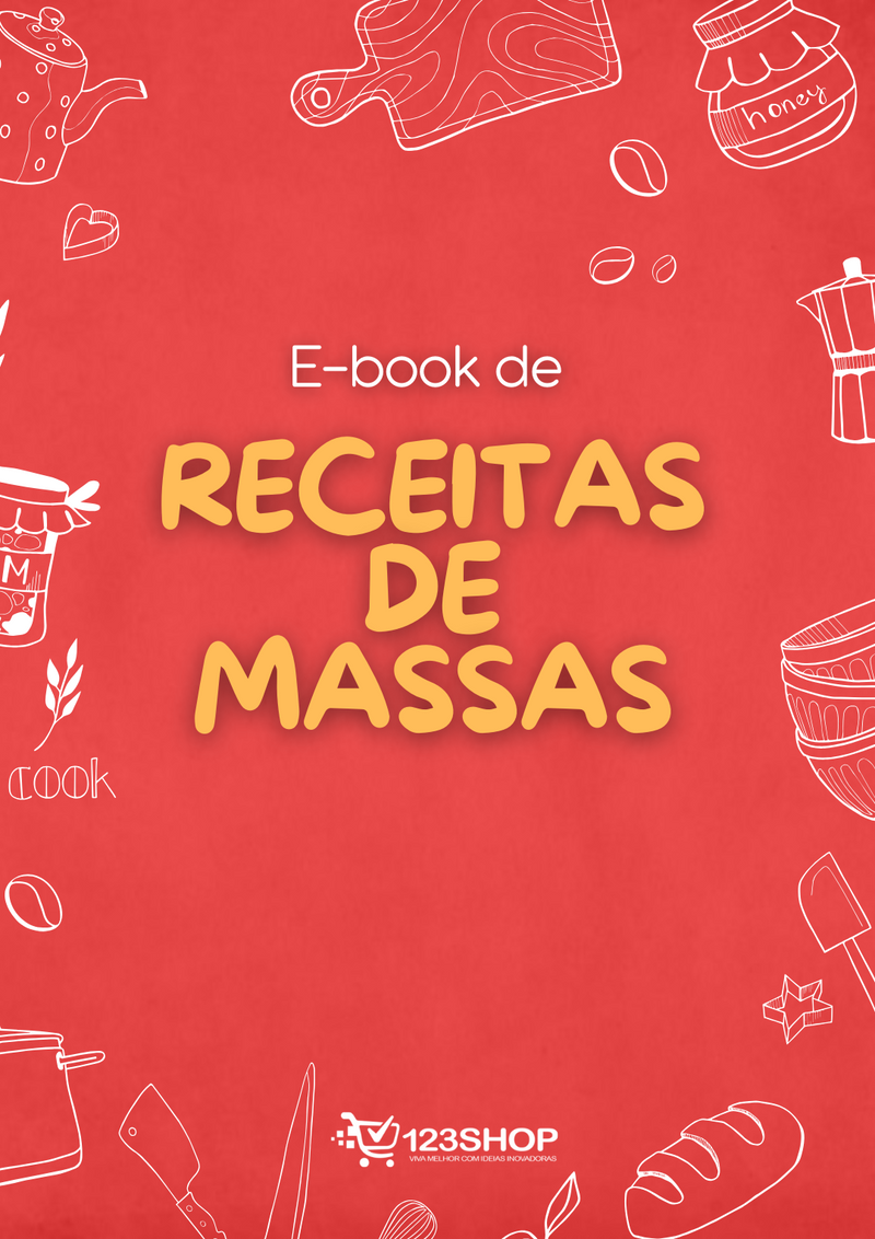 Ebook de Receitas De Massas | loja123shop