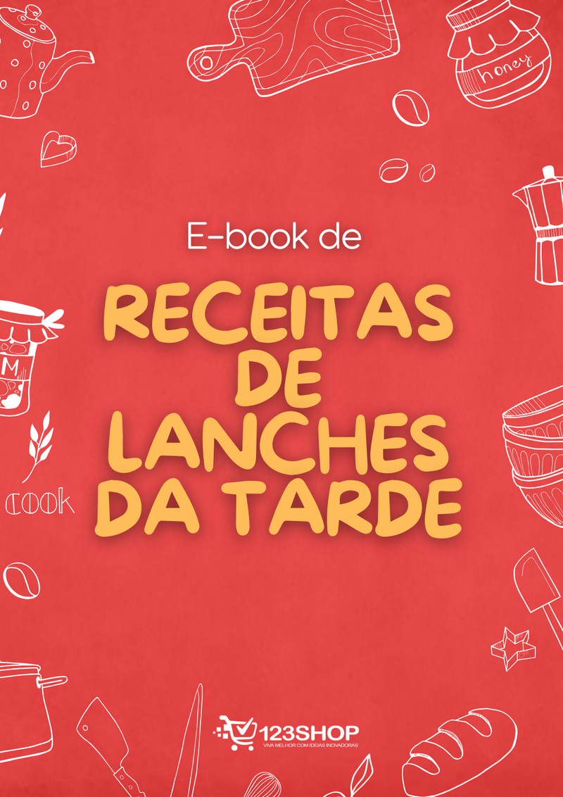 Ebook de Receitas De Lanches Da Tarde | loja123shop