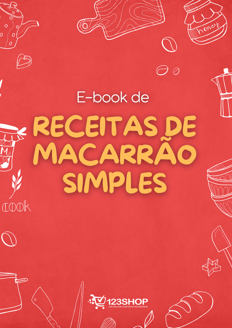 Ebook de Receitas De Macarrão Simples | loja123shop