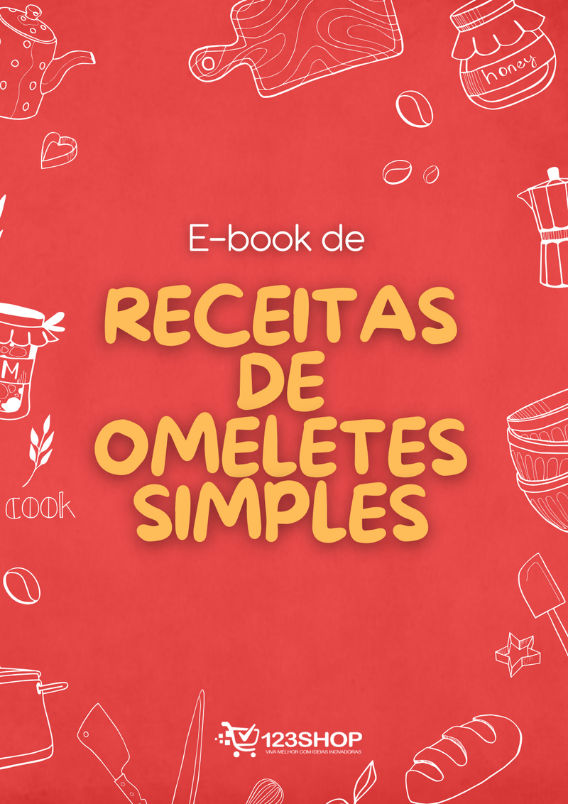 Ebook de Receitas De Omeletes Simples | loja123shop