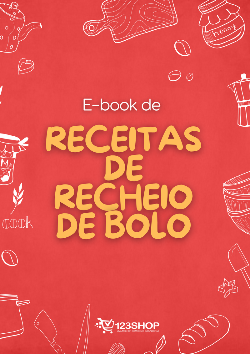 Ebook de Receitas De Recheio De Bolo | loja123shop