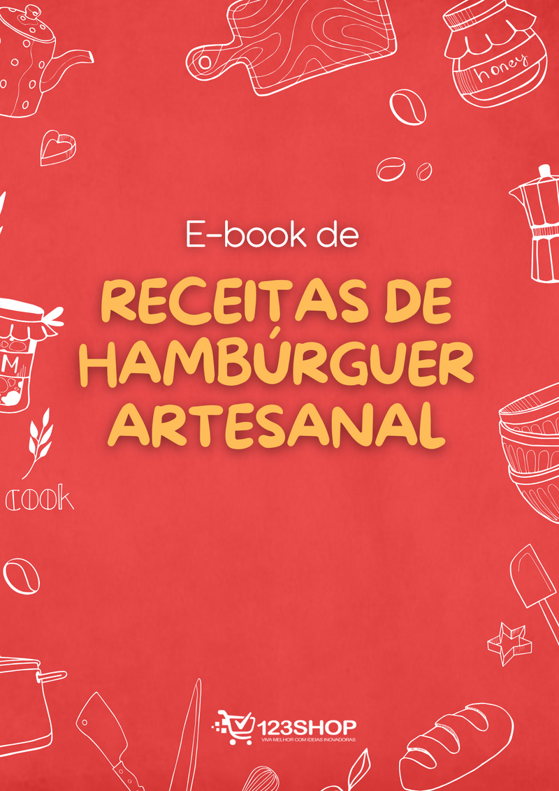 Ebook de Receitas De Hambúrguer Artesanal | loja123shop