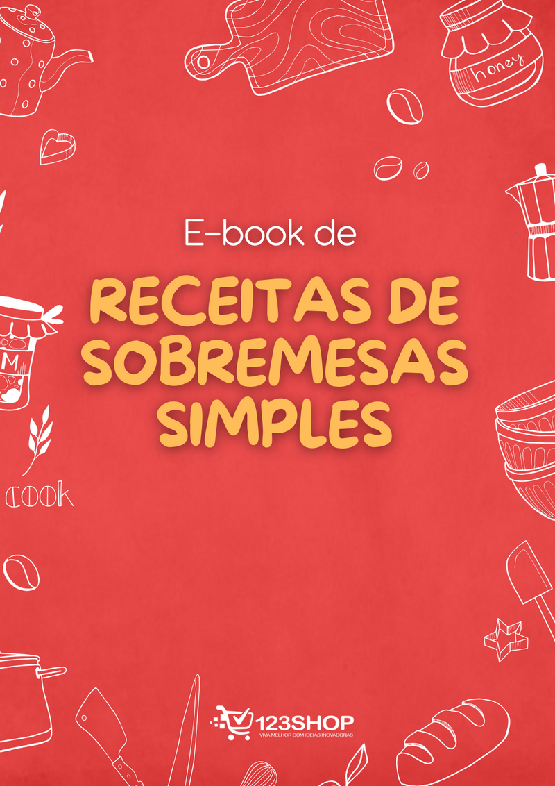 Ebook de Receitas De Sobremesas Simples | loja123shop