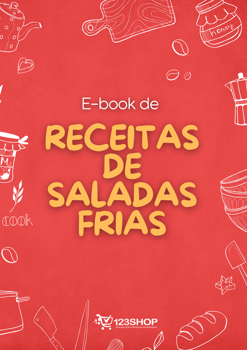 Ebook de Receitas De Saladas Frias | loja123shop