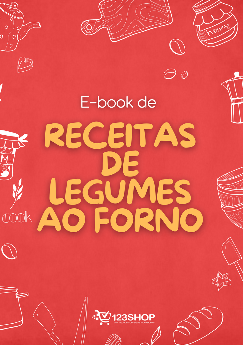 Ebook de Receitas De Legumes Ao Forno | loja123shop