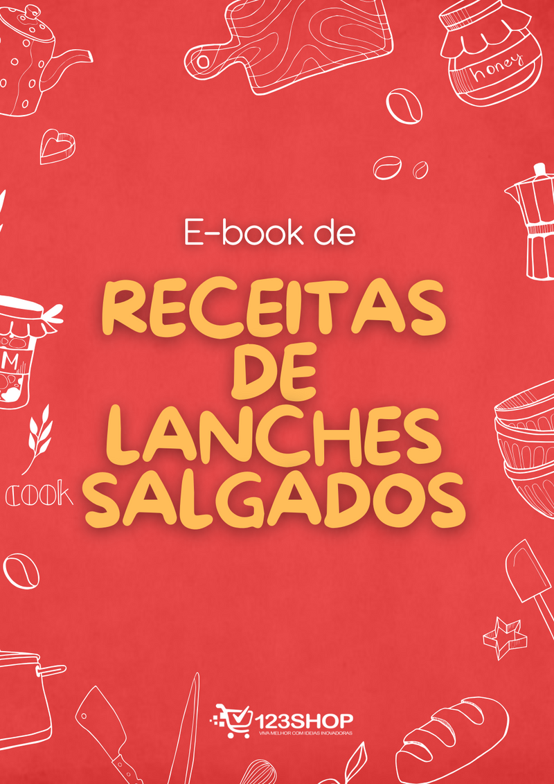 Ebook de Receitas De Lanches Salgados | loja123shop