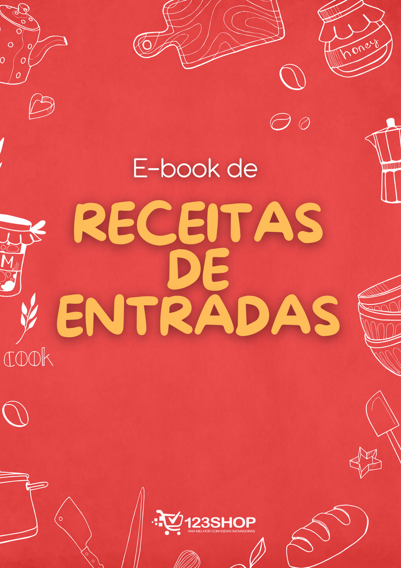 Ebook de Receitas De Entradas | loja123shop