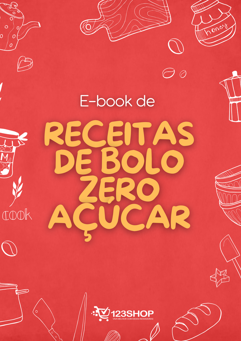 Ebook de Receitas De Bolo Zero Açúcar | loja123shop