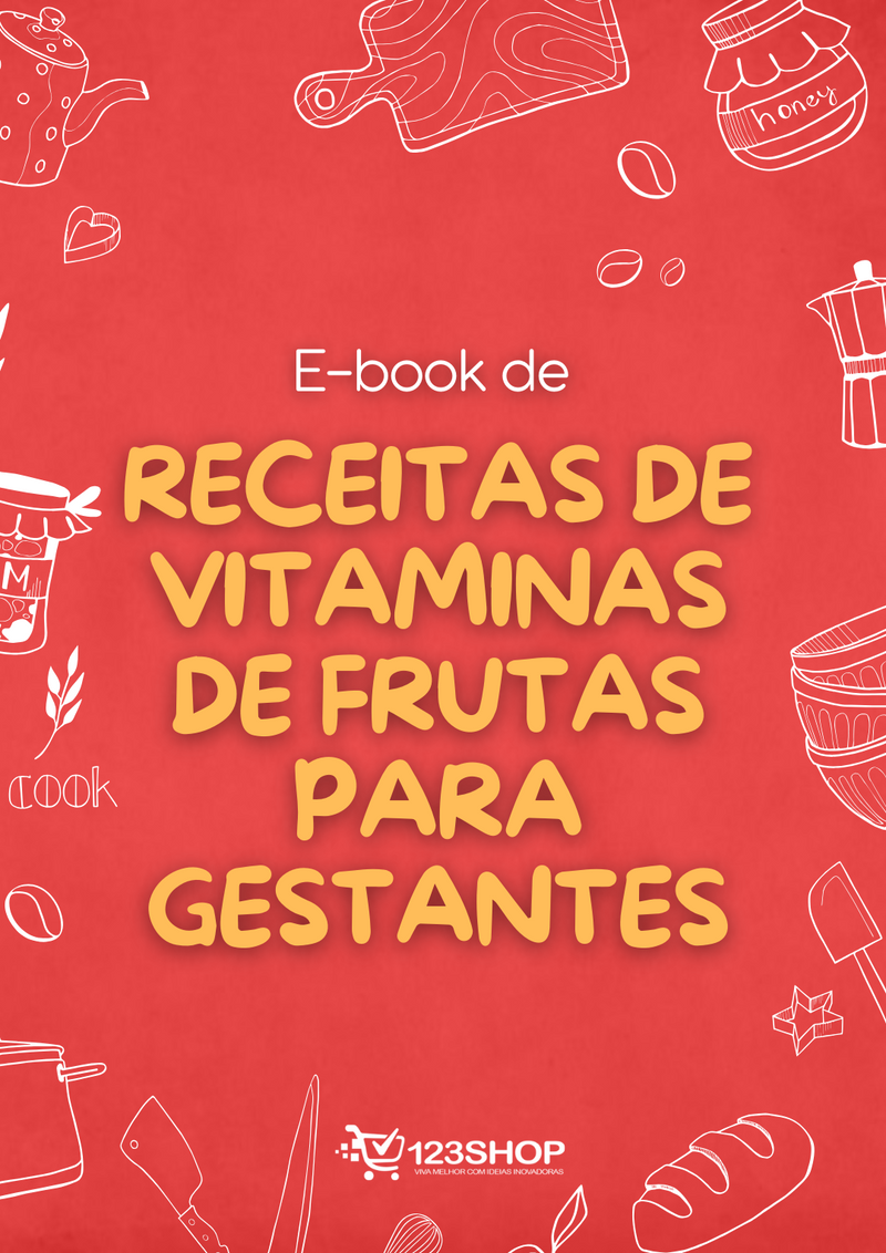 Ebook de Receitas De Vitaminas De Frutas Para Gestantes | loja123shop