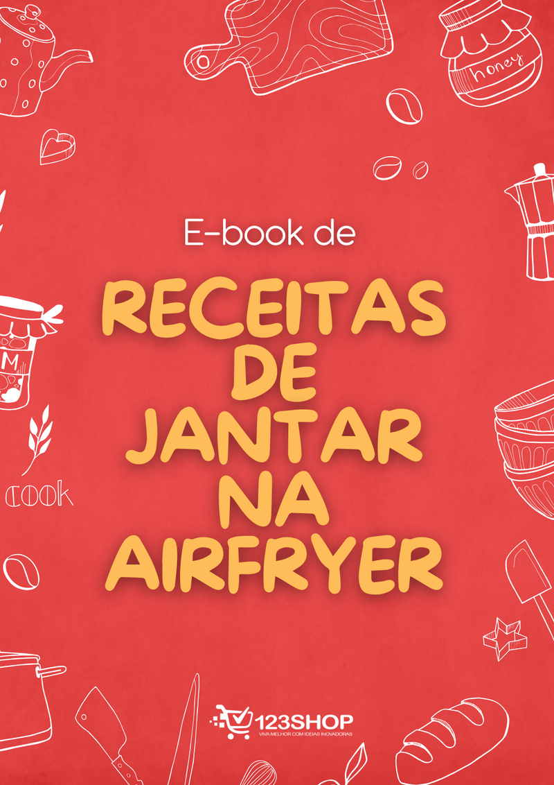 Ebook de Receitas De Jantar Na Airfryer | loja123shop