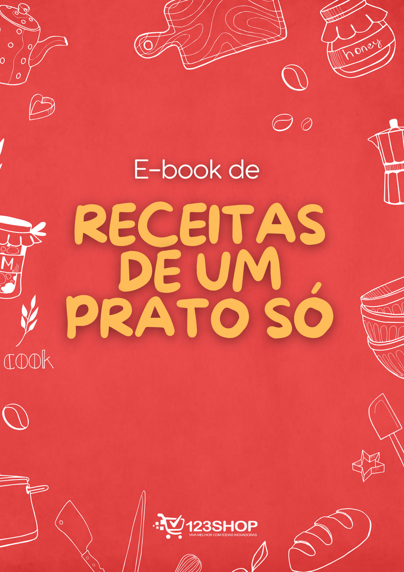 Ebook de Receitas De Um Prato Só | loja123shop