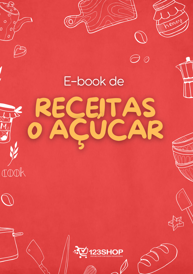 Ebook de Receitas 0 Açúcar | loja123shop