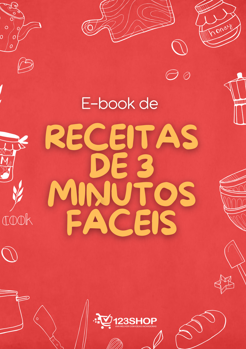 Ebook de Receitas De 3 Minutos Fáceis | loja123shop