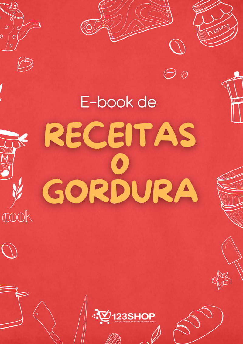 Ebook de Receitas 0 Gordura | loja123shop