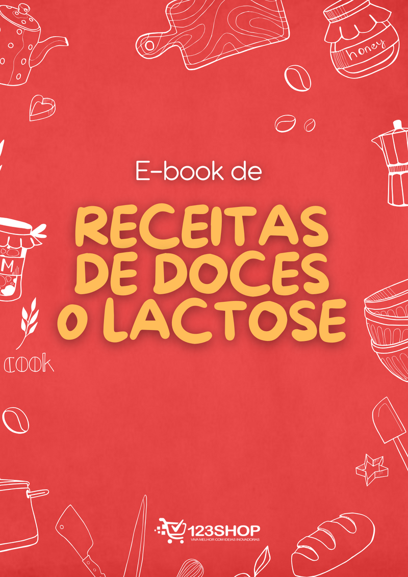 Ebook de Receitas De Doces 0 Lactose | loja123shop