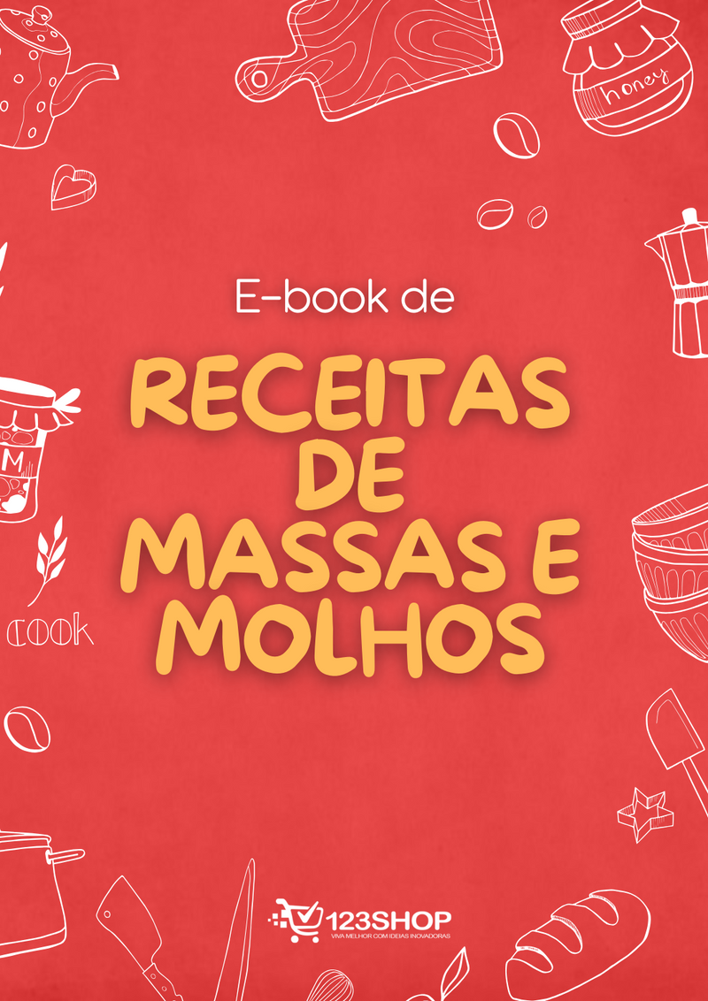 Ebook de Receitas De Massas E Molhos | loja123shop