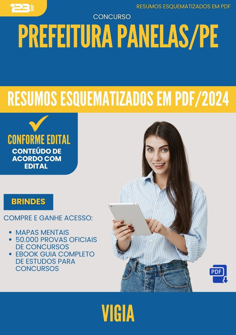 Resumos Esquematizados para Concurso Pintor da Prefeitura Panelas Pe 2024 - Conteúdo de Acordo com Edital