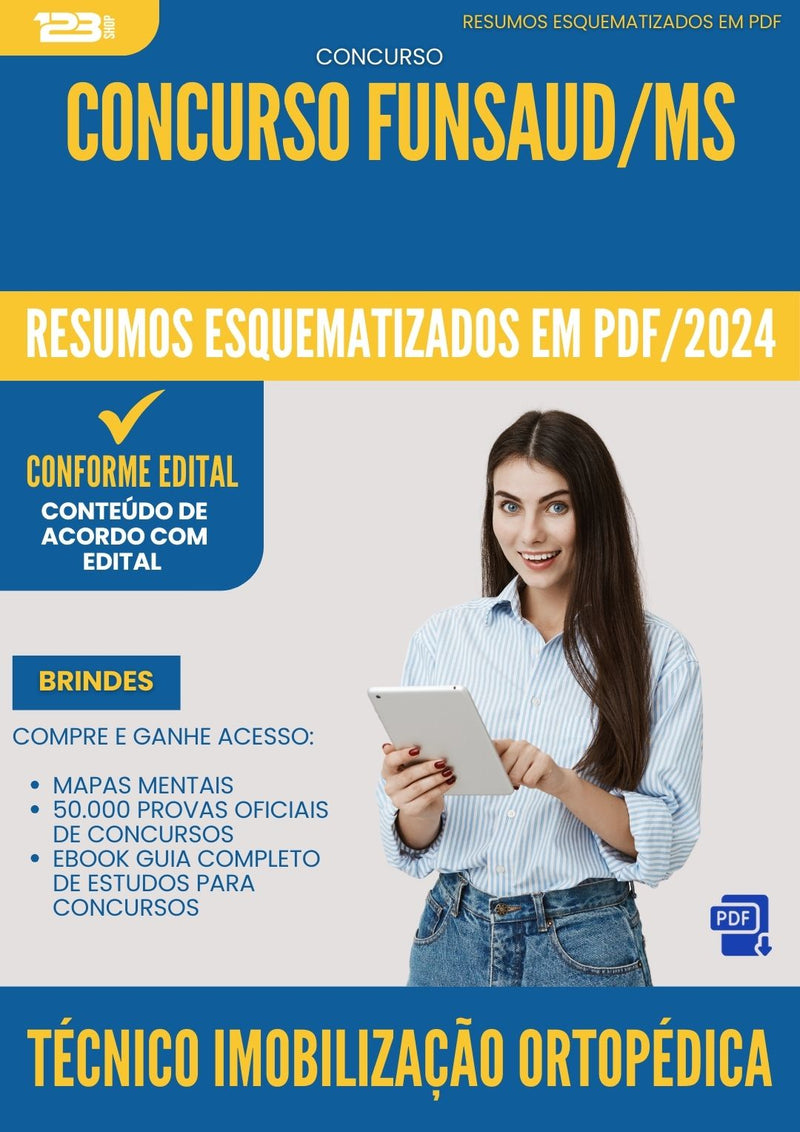 Resumos Esquematizados para Concurso Tecnico Informatica Funsaud Ms 2025 - Conteúdo de Acordo com Edital