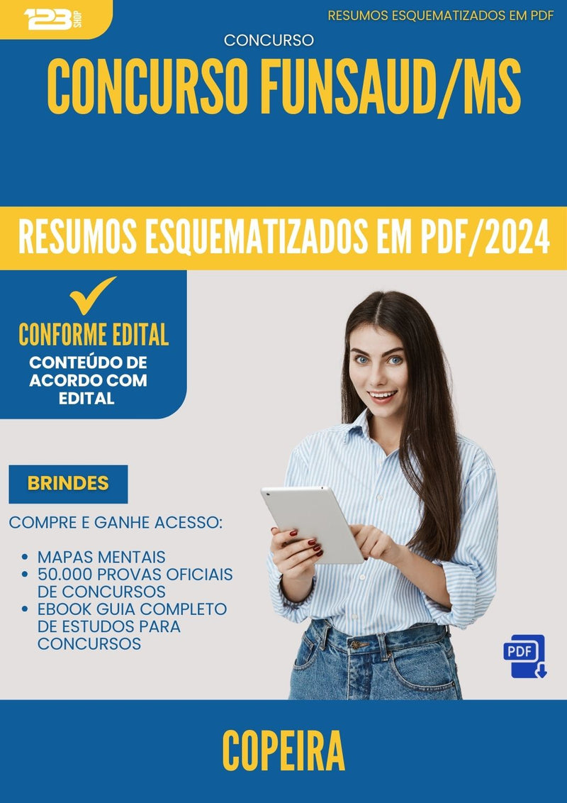 Resumos Esquematizados para Concurso Telefonista Funsaud Ms 2025 - Conteúdo de Acordo com Edital