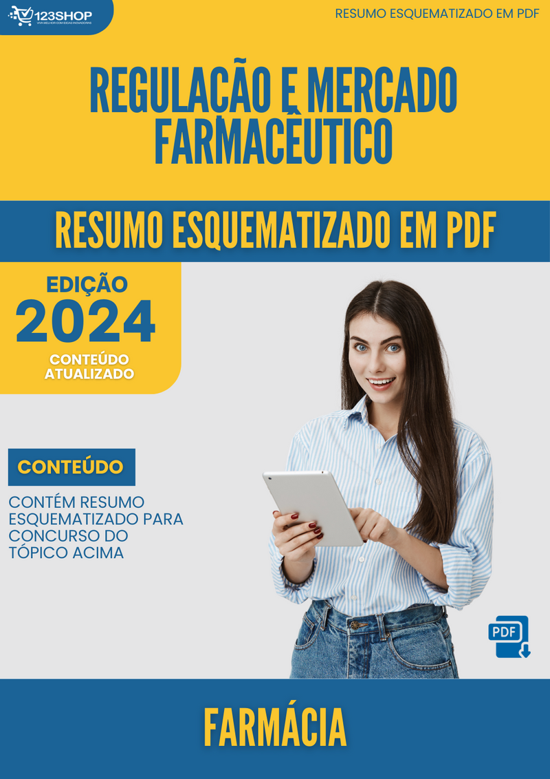 Resumo Esquematizado de Farmácia Sobre Regulação E Mercado Farmacêutico para Concursos | loja123shop