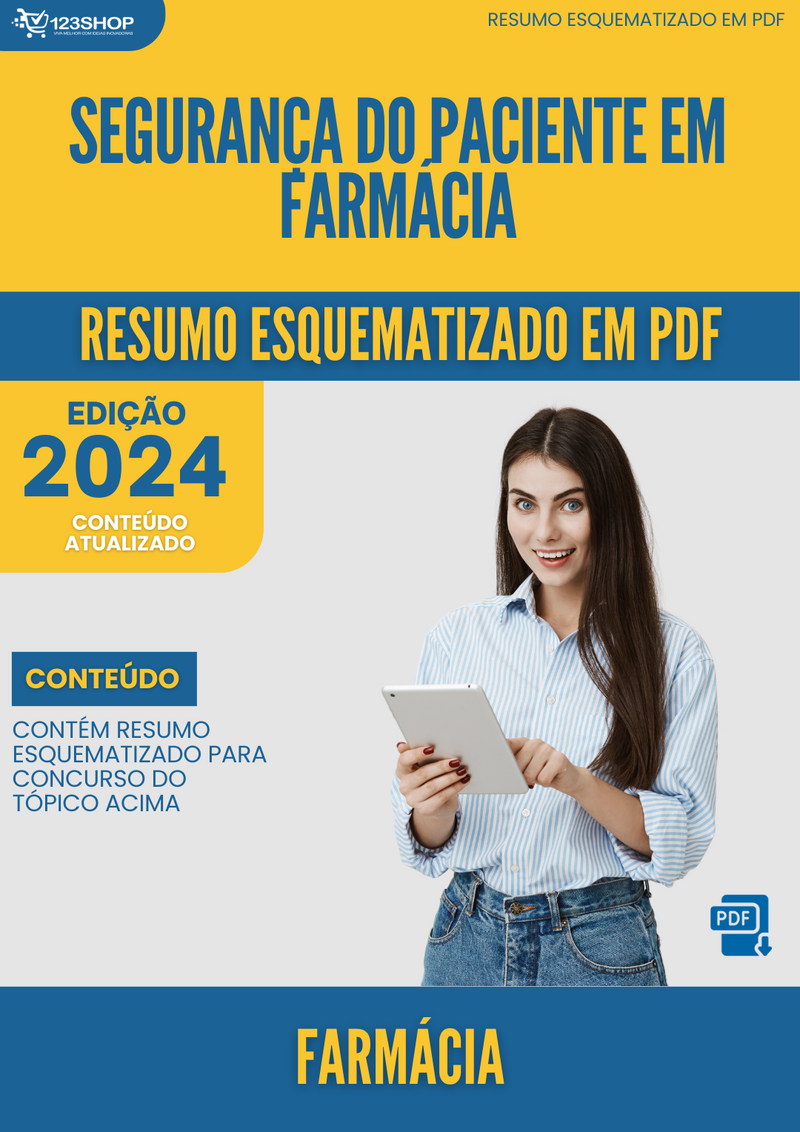Resumo Esquematizado de Farmácia Sobre Segurança Do Paciente Em Farmácia para Concursos | loja123shop