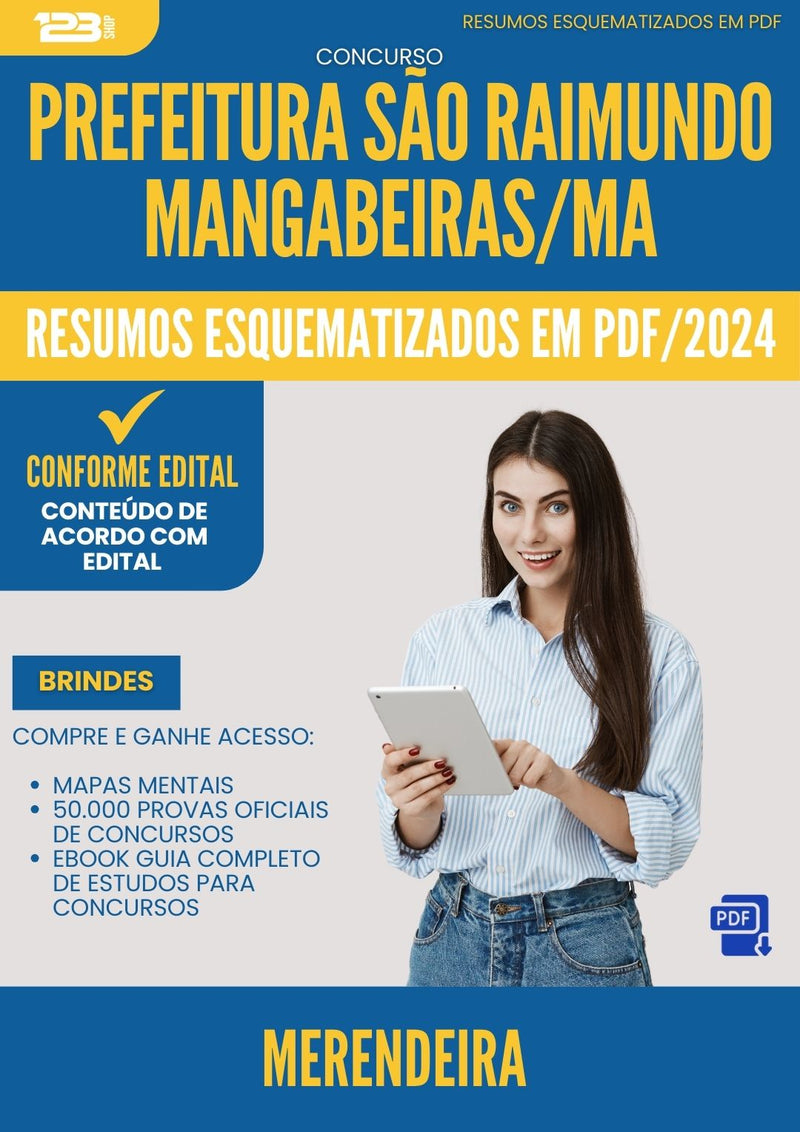 Resumos Esquematizados para Concurso Merendeira Sao Raimundo Mangabeiras Ma 2025 - Conteúdo de Acordo com Edital