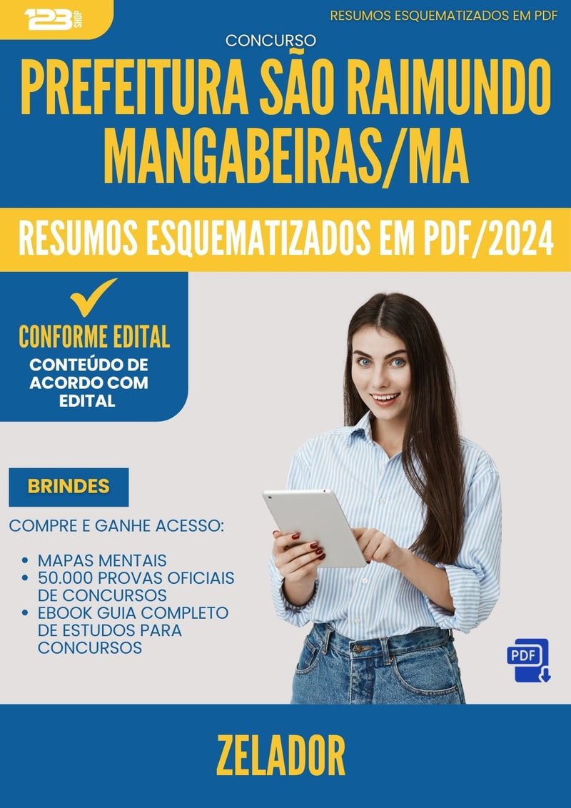 Resumos Esquematizados para Concurso Zelador Sao Raimundo Mangabeiras Ma 2025 - Conteúdo de Acordo com Edital