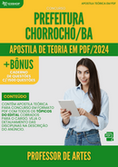 Apostila Teórica para Concurso Prefeitura Chorrochó BA 2024 Professor de Artes - Com Caderno de Questões | loja123shop