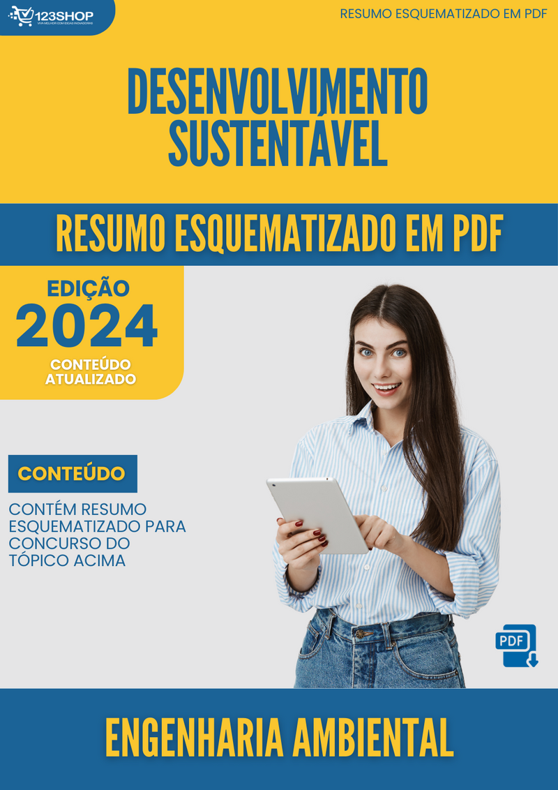 Resumo Esquematizado de Engenharia Ambiental Sobre Desenvolvimento Sustentável para Concursos | loja123shop