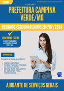 Resumos Esquematizados para Concurso Ajudante De Servicos Gerais da Prefeitura Campina Verde Mg 2025 - Conteúdo de Acordo com Edital