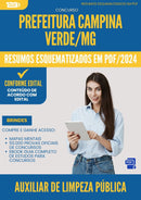 Resumos Esquematizados para Concurso Auxiliar De Limpeza Publica da Prefeitura Campina Verde Mg 2025 - Conteúdo de Acordo com Edital