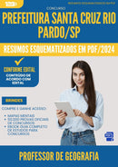 Resumos Esquematizados para Concurso Professor De Geografia Santa da Prefeitura Cruz Rio Pardo Sp 2025 - Conteúdo de Acordo com Edital