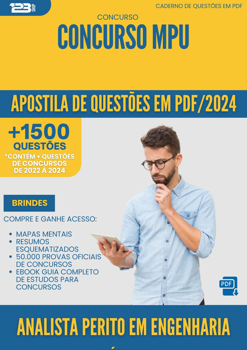 Apostila de Questões para Concurso Analista Perito Em Engenharia Eletrica Mpu 2025 - Mais de 1.500 Questões