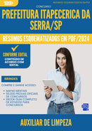Resumos Esquematizados para Concurso Auxiliar De Limpeza da Prefeitura Itapecerica Da Serra Sp 2025 - Conteúdo de Acordo com Edital