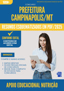 Resumos Esquematizados para Concurso Apoio Educacional Nutricao da Prefeitura Campinapolis Mt 2025 - Conteúdo de Acordo com Edital