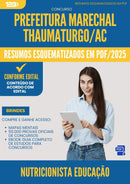 Resumos Esquematizados para Concurso Nutricionista Educacao da Prefeitura Marechal Thaumaturgo Ac 2025 - Conteúdo de Acordo com Edital