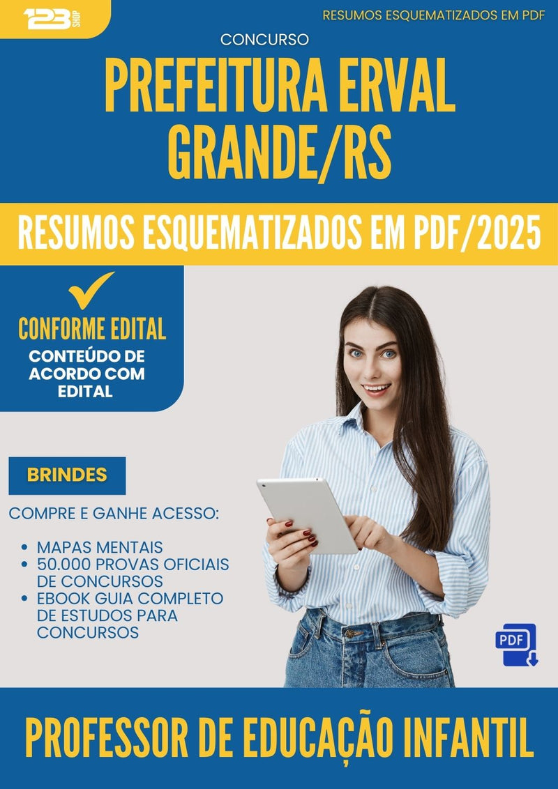 Resumos Esquematizados para Concurso Professor De Geografia da Prefeitura Erval Grande Rs 2025 - Conteúdo de Acordo com Edital