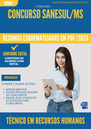 Resumos Esquematizados para Concurso Tecnico Em Recursos Humanos Sanesul Ms 2025 - Conteúdo de Acordo com Edital