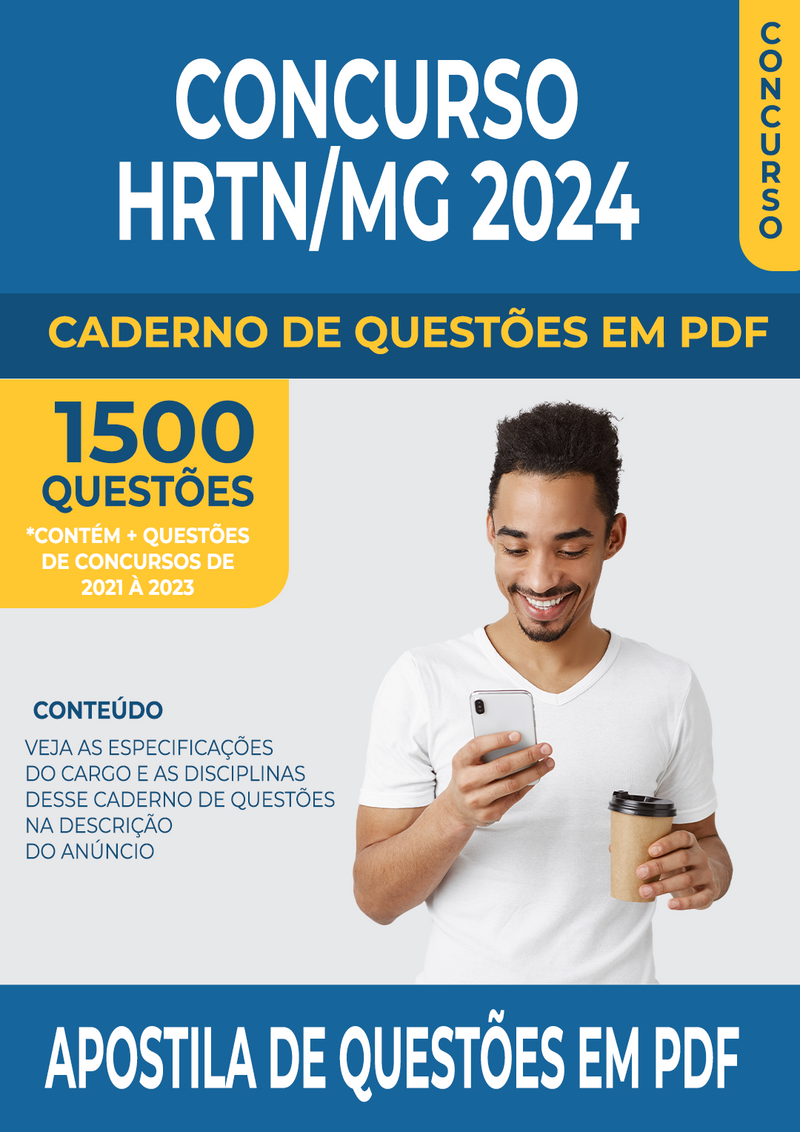 Apostila de Questões para Concurso do HRTN/MG 2024 para Professor de Ensino Religioso- Mais de 1.500 Questões Gabaritadas | loja123shop