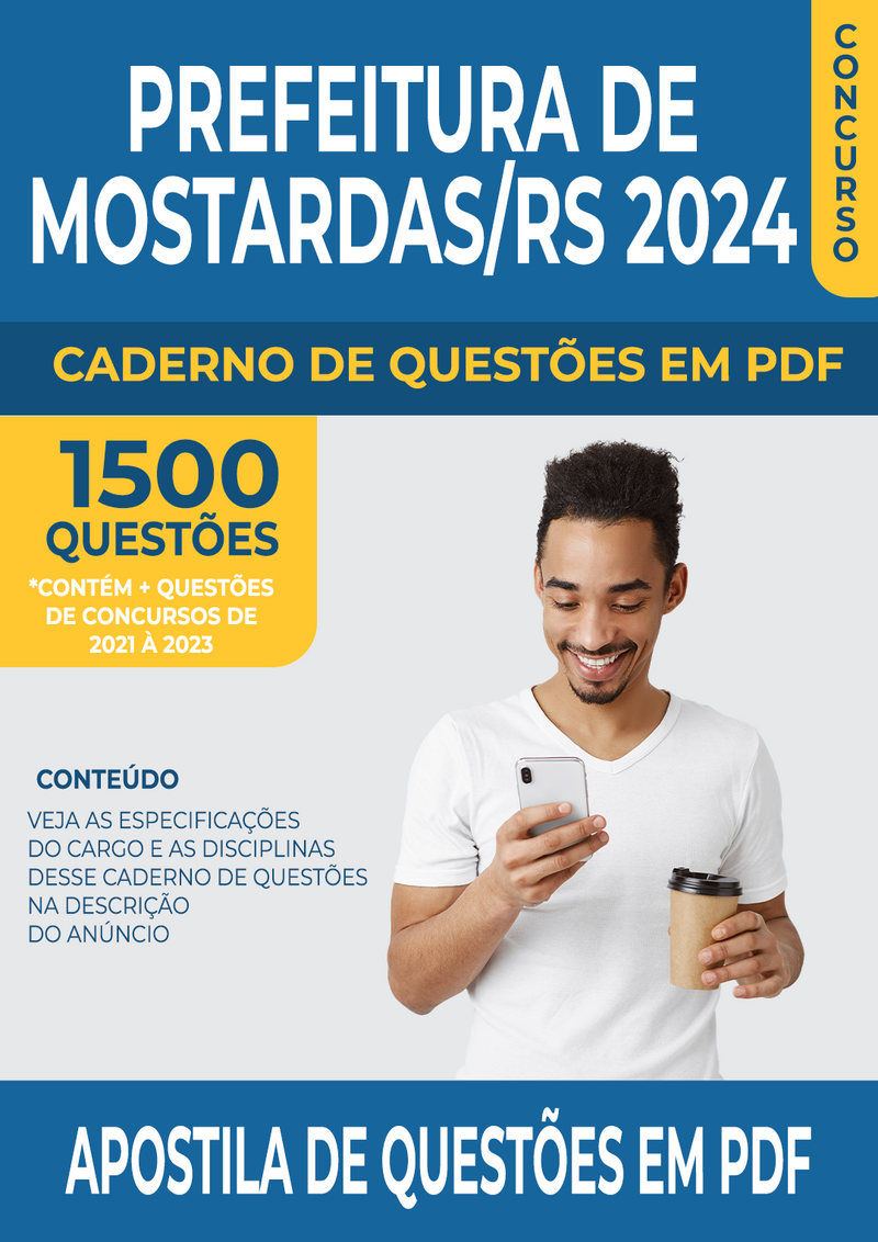 Apostila de Questões para Concurso da Prefeitura de Mostardas/RS 2024 para Professor de Educação Infantil - Mais de 1.500 Questões Gabaritadas | loja123shop