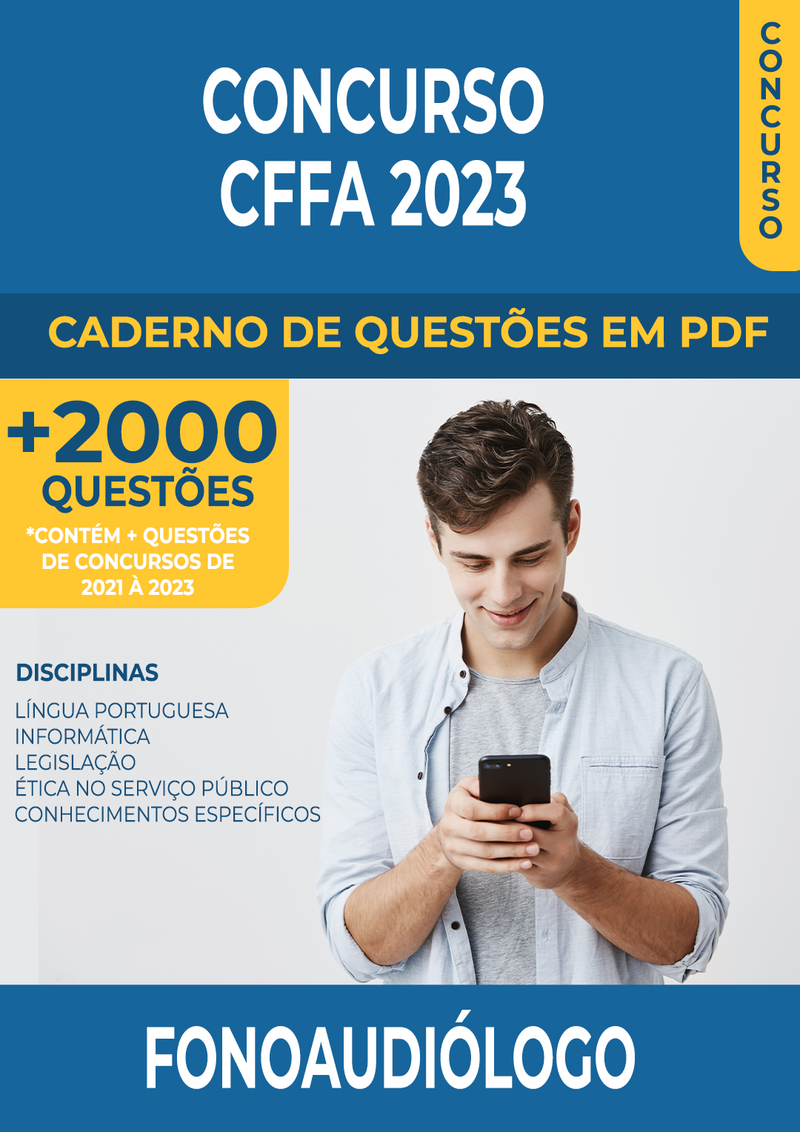 Apostila de Questões para Concurso do CFFA 2023 para Fonoaudiólogo - Mais de 2.000 Questões Gabaritadas | loja123shop