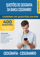 Apostila de Questões de Geografia da Banca Cesgranrio - 400 Questões Gabaritadas | loja123shop