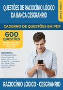Apostila de Questões de Raciocínio Lógico da Banca Cesgranrio - 600 Questões Gabaritadas | loja123shop
