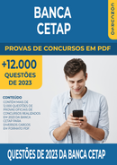 Pacote de Provas de 2023 da Banca Cetap contendo mais de 12.000 Questões Gabaritadas | loja123shop