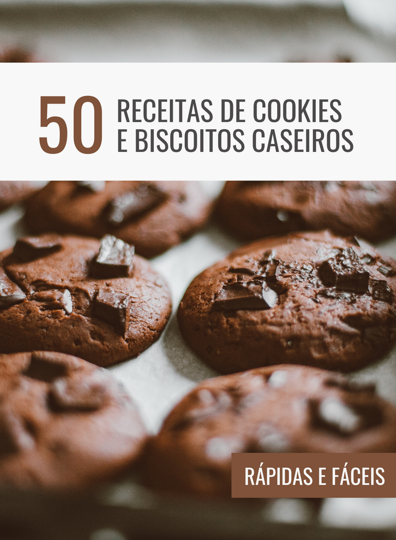 Ebook 50 Receitas de Cookies e Biscoitos Caseiros Rápidas e Fáceis | loja123shop