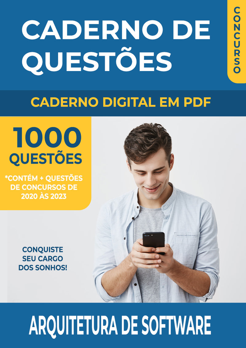 Caderno de Questões de Arquitetura de Software com 1.000 Questões de Concursos Anteriores | loja123shop