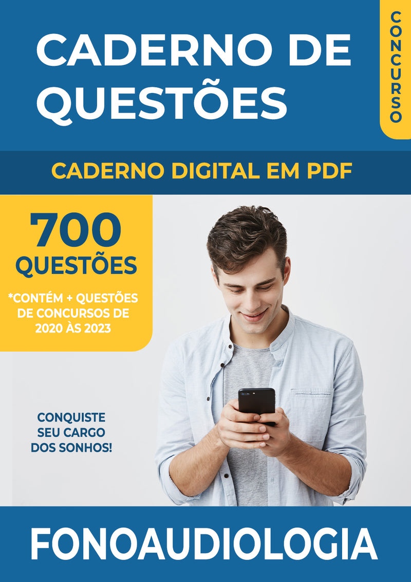 Caderno de Questões de Fonoaudiologia com 700 Questões de Concursos Anteriores | loja123shop