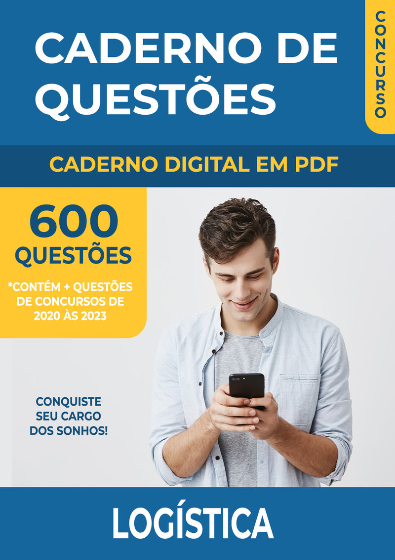 Caderno de Questões de Logística com 600 Questões de Concursos Anteriores | loja123shop