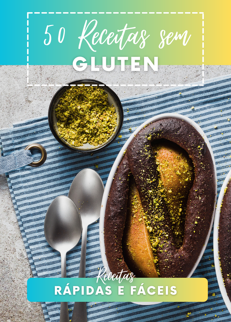 Ebook 50 Receitas sem Glúten Rápidas e Fáceis | loja123shop