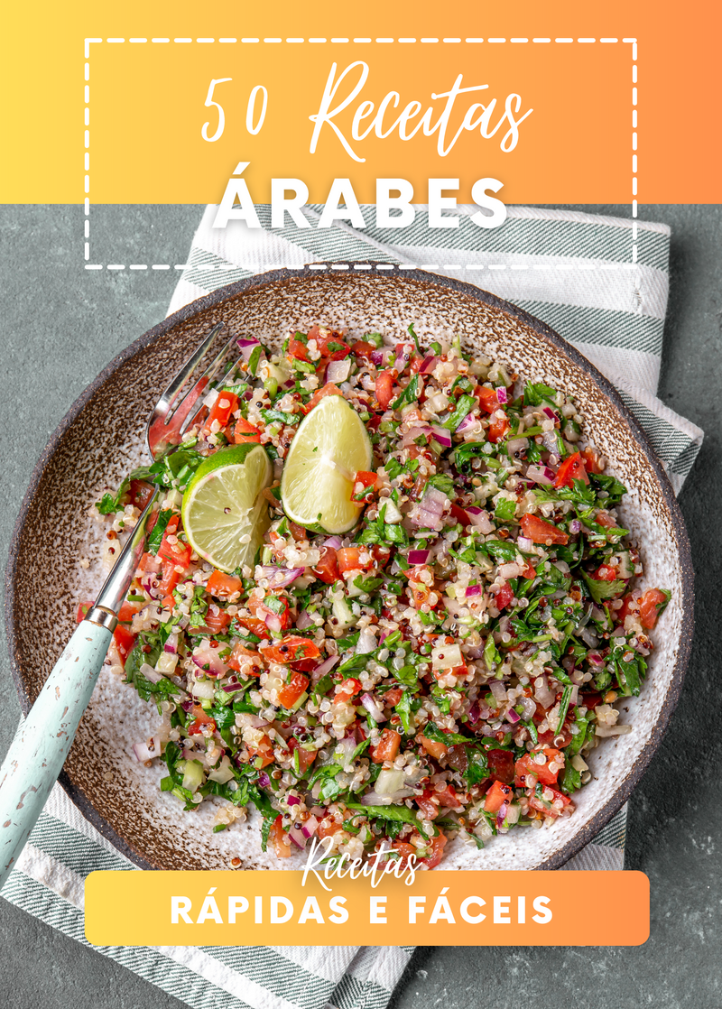 Ebook 50 Receitas Árabes Rápidas e Fáceis | loja123shop